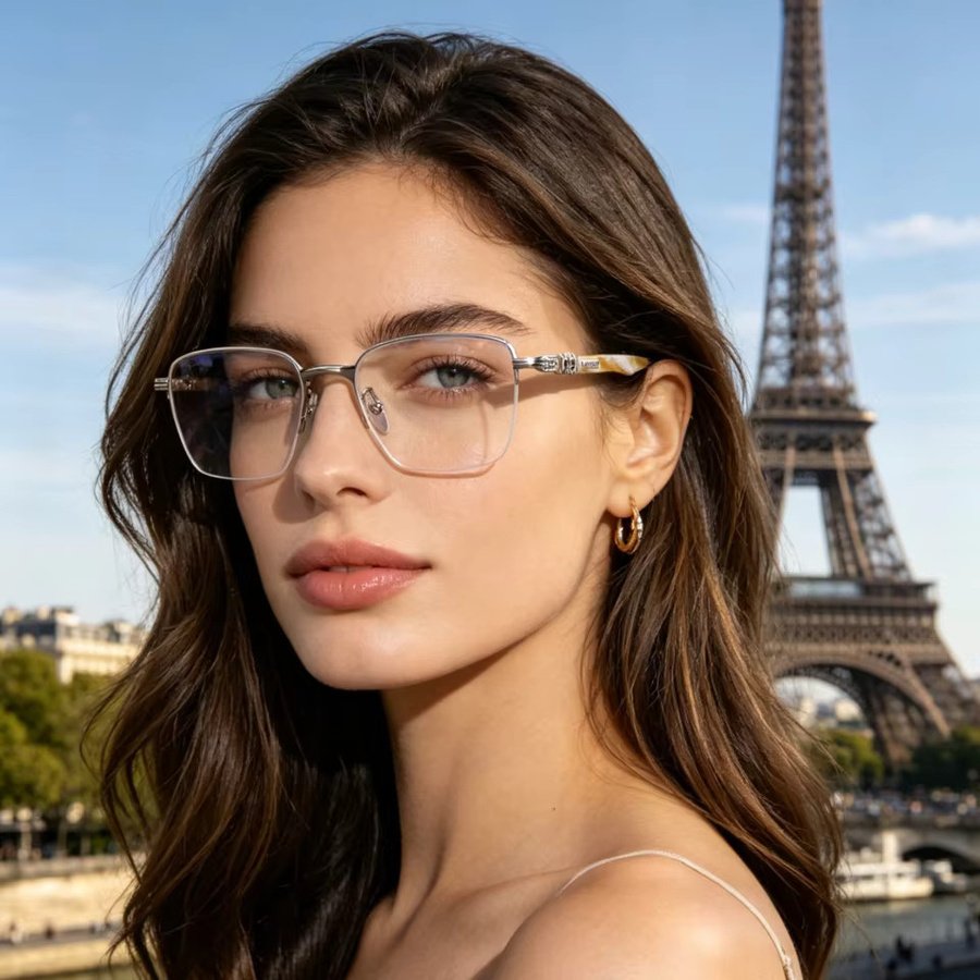 CHARMLIBRARY Korrektionsbrille Herren, Horn, transparent - Bild 1