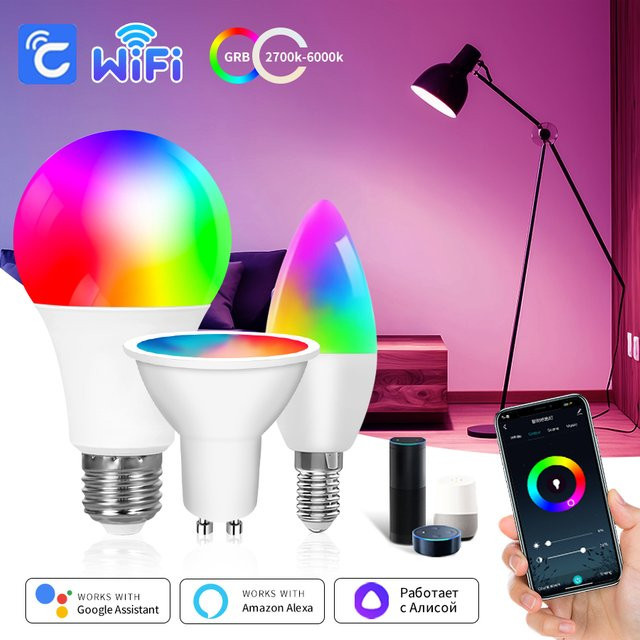 Cozylife Smart LED Glühbirne E27 mit RGB, CW und WW, Wifi und Bluetooth Steuerung für Alexa und Google Assistant - Bild 1
