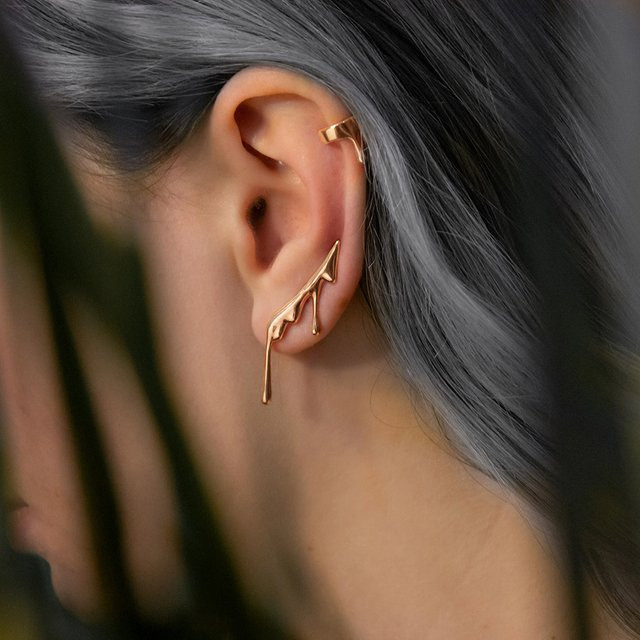 Erpels Ohrstecker, 18 Karat vergoldet, Gold, Damen - Bild 1