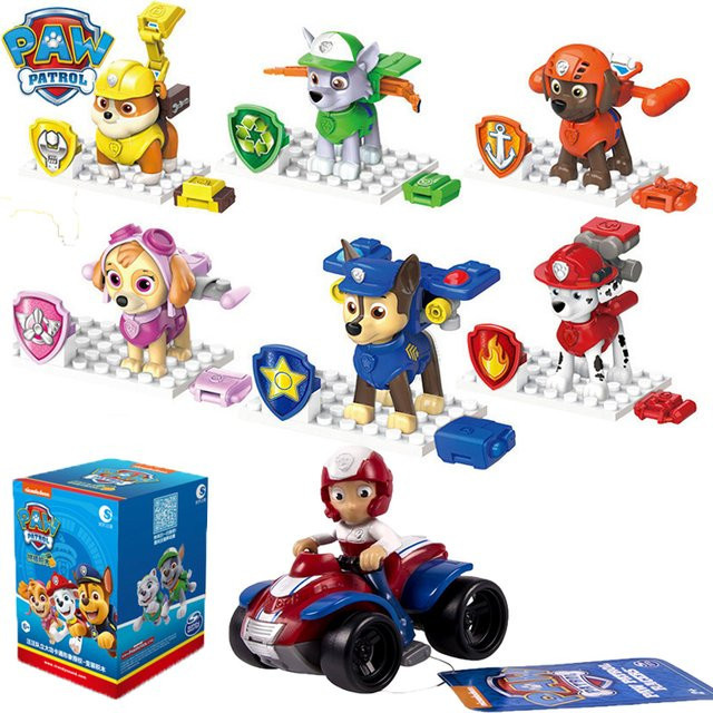 Paw Patrol Anime-Modellfiguren, 6-teiliges Set, Tiere - Bild 1