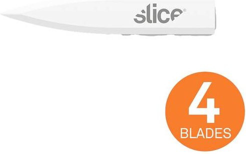 Slice 10532 Keramische Ersatzklingen, dolchförmige Mehrzweckklingen für Profis, Weiß, 4 Stück - Bild 1
