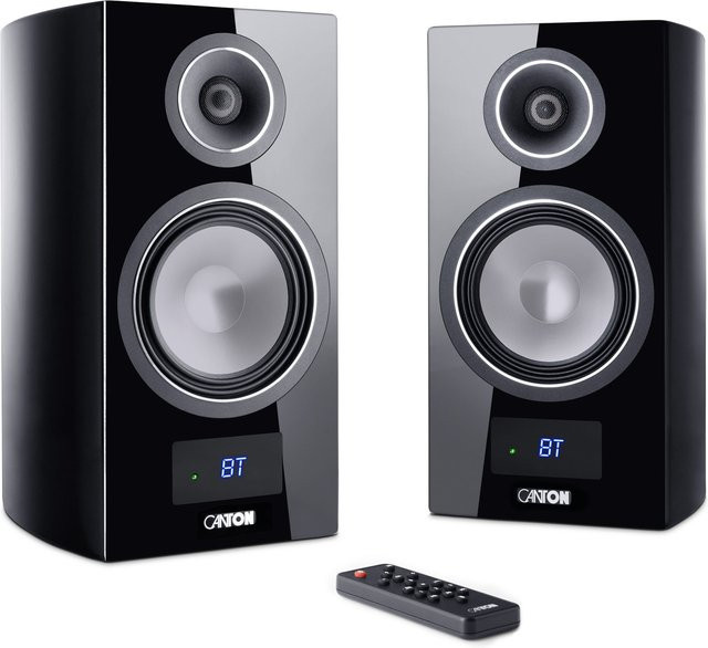 Canton Smart Vento 3 S2 Regallautsprecher Paar aktiv in Hochglanz Schwarz - Bild 1