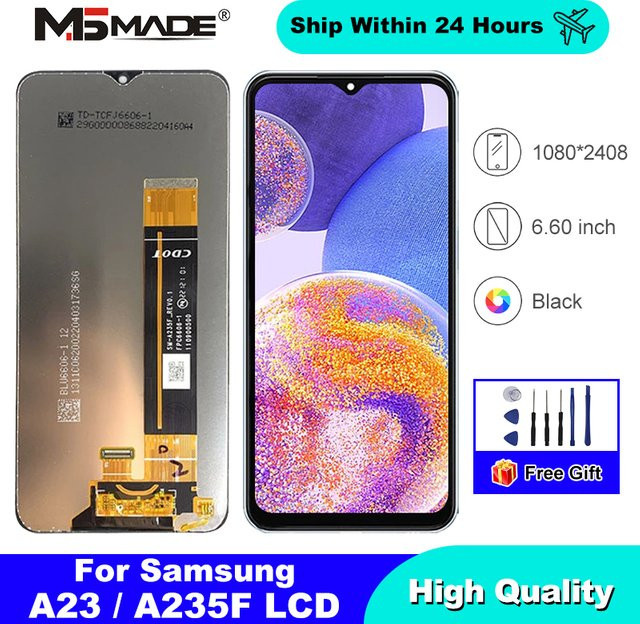 Samsung Galaxy A23 4G Display Ersatz LCD Touchscreen Baugruppe in Schwarz für SM-A235F/DS und SM-A235M, 6,6 Zoll - Bild 1