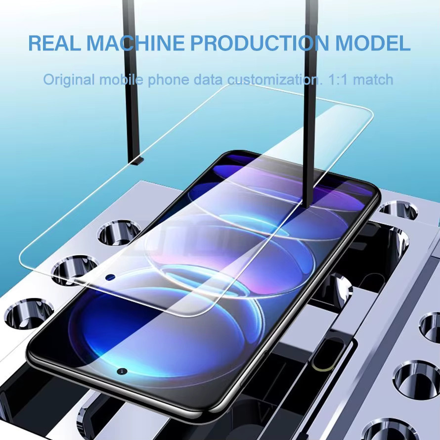 3er-Set Displayschutzfolie aus gehärtetem Glas für Xiaomi Redmi Note 13 Pro Plus, Redmi Note 13 4G und Redmi Note 13 5G, transparent - Bild 3