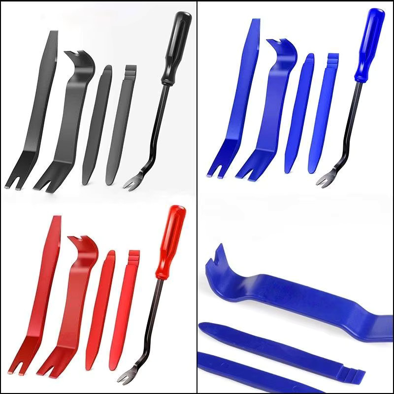 HUXUAN 5-teiliges Kunststoff Hebelwerkzeug Set zur Kratzfreien Entfernung von Auto Türverkleidungen und Clips - Bild 5