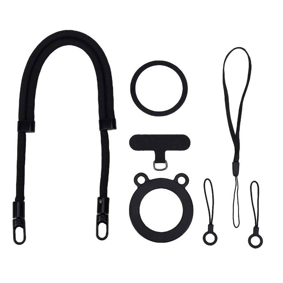 M22 Magnetisches Handy-Umhängeband mit Bärenringen in Schwarz, Verstellbares Handy-Lanyard und Anpassbarer Trageriemen - Bild 3
