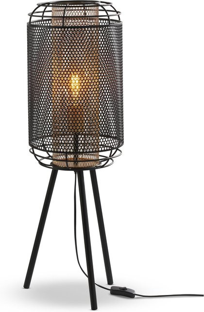 Tischleuchte Dakota von Casa Nova in Gold/Messing, Schwarz oder Weiß aus Metall mit E27 Fassung - Bild 1