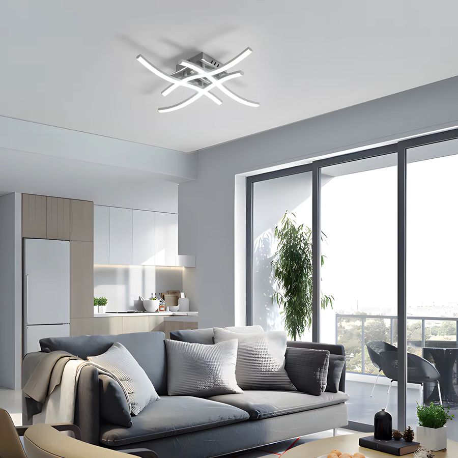 Moderne Riserva Deckenleuchte mit integriertem LED und 24 W in gebogenem Design - Bild 2