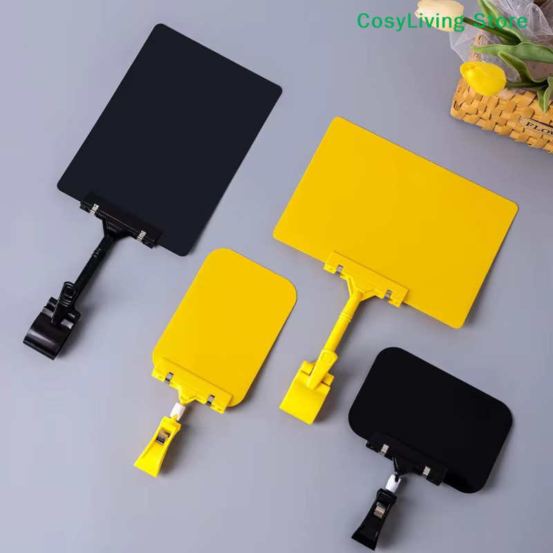 Wasserdichter Whiteboard-Halter aus PVC als Obst-Preisschild-Clip für Waren-Display und Lebensmittel-Werbeschilder in Schwarz und Mehrfarbig - Bild 3