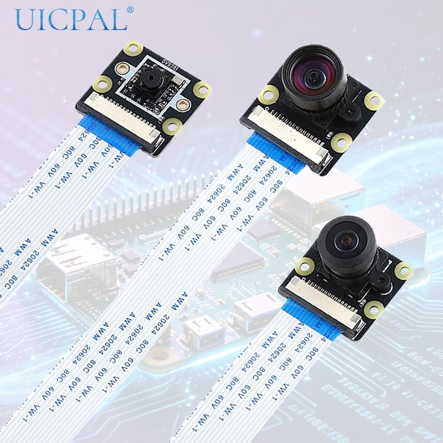 UICPAL OV9281 Kameramodul für Raspberry Pi 5 4 4B 3B+ Zero 2 W, Global Shutter, 1MP, 1280x800 Pixel, 120 FPS, Schwarz-Weiß - Bild 1