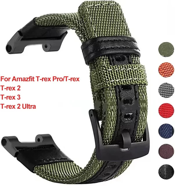 OAKCHARM Uhrenarmband Nylon, Amazfit T-Rex 3, Unisex, grün - Bild 1
