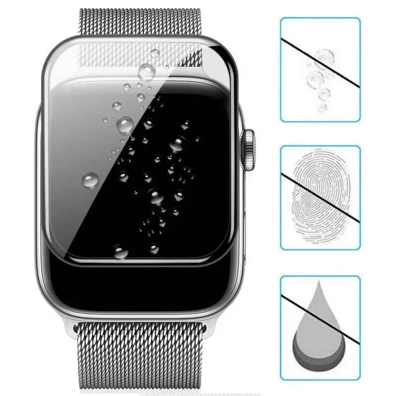 Apple Displayschutzfolie, Glasabdeckung, transparent, Apple Watch Zubehör - Bild 4