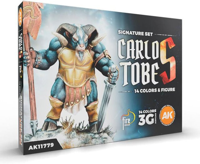 AK Interactive Signature Set Carlos Tobes, 14 Farben + Figure, Bunt / Mehrfarbig - Bild 1