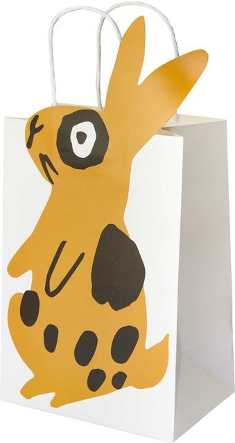 Rico Design Geschenktüte Hase in Weiß, B/T/H: 18 x 12 x 35,5 cm - Bild 1