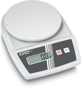 KERN & Sohn Schulwaage EMB 1000-2+C in Weiß, Wägebereich 1000 g, Ablesbarkeit 0,01 g, kalibriert - Bild 1