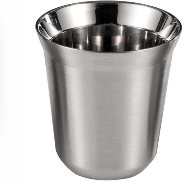 FEB.WIND Espressotasse aus Edelstahl, doppelwandig isolierter Kaffeebecher in Silber, ideal als Reise- und Campingbecher - Bild 1