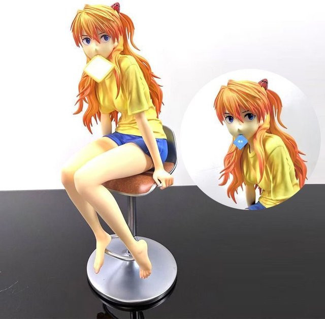 Bandai Anime Figur Asuka Langley Soryu aus Neon Genesis Evangelion als Desktop Decor Sammelfigur - Bild 1