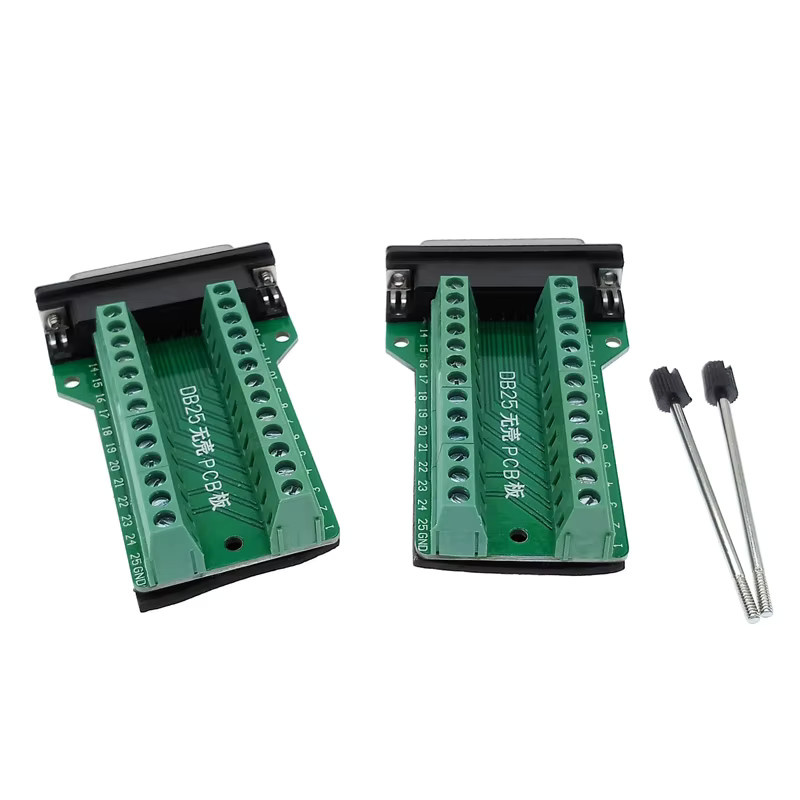 CNMAWAY DB25 D-SUB 25Pin Terminal Signal Modul PCB Adapter Board RS232 in Grün - Bild 2