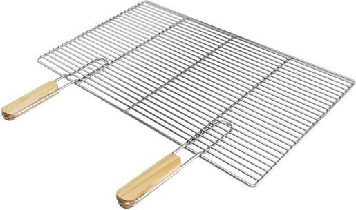 ECD Germany Rechteckiger Grillrost aus Edelstahl mit abnehmbaren Griffen, B/T: 67 x 40 cm - Bild 1