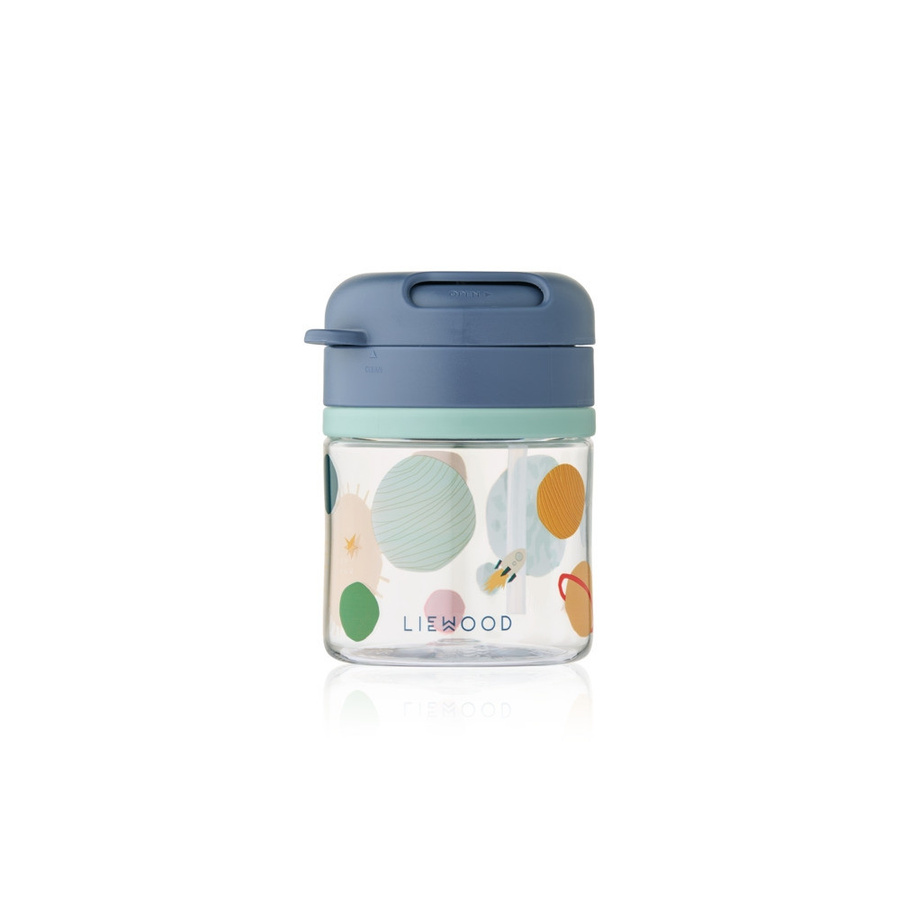Liewood Pavia Tritan Trinkhalmbecher Universe Classic Navy 280ml - Bild 1