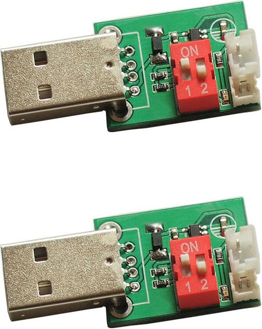 2er-Set SHUAICHI Lithium-Batterie Ladeboard mit USB-Interface für DIY-Montage, Farbe: Grün - Bild 1