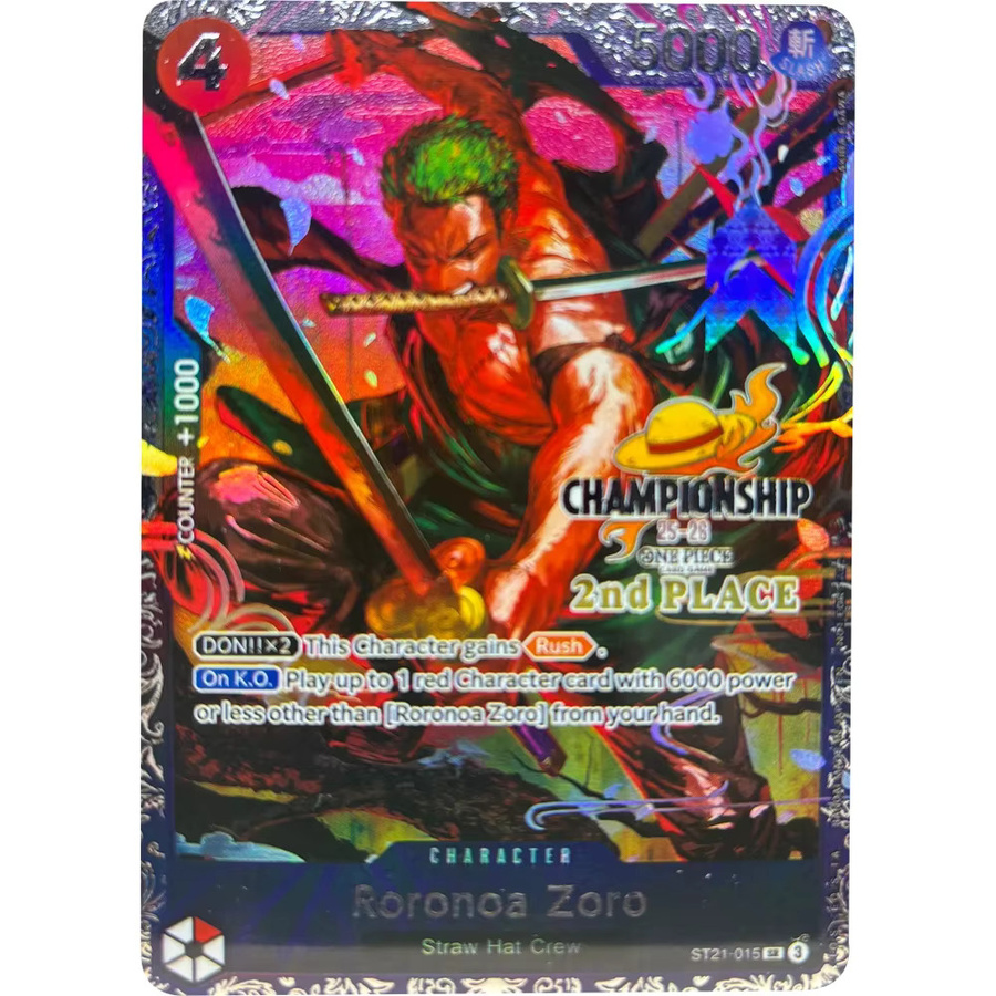 Bandai One Piece Roronoa Zoro Sammelkarten, English - Bild 3