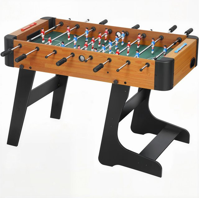 SPORTNOW Tischkicker aus Holz, Fußballspiel, braun - Bild 1