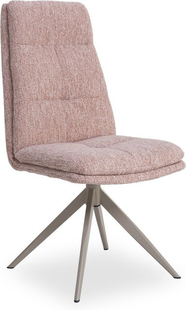 Polsterstuhl MONDO VIRELLO in Pink mit Metallgestell für dein Esszimmer - Bild 1