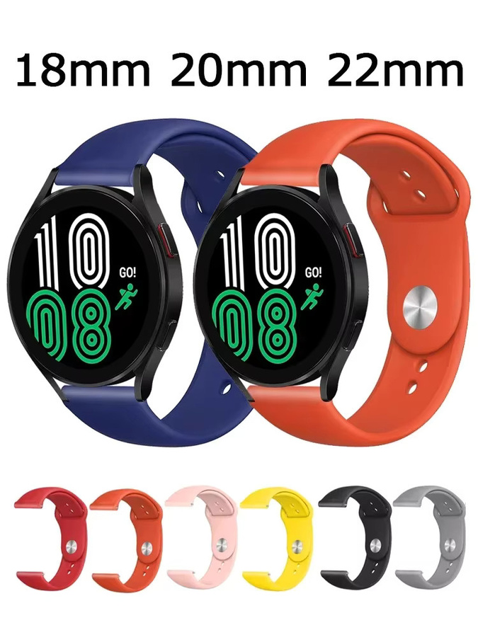 Silikonarmband NEY für Samsung Galaxy Watch und Huawei Watch GT in Multicolour, Breite: 18mm, 20mm oder 22mm - Bild 2