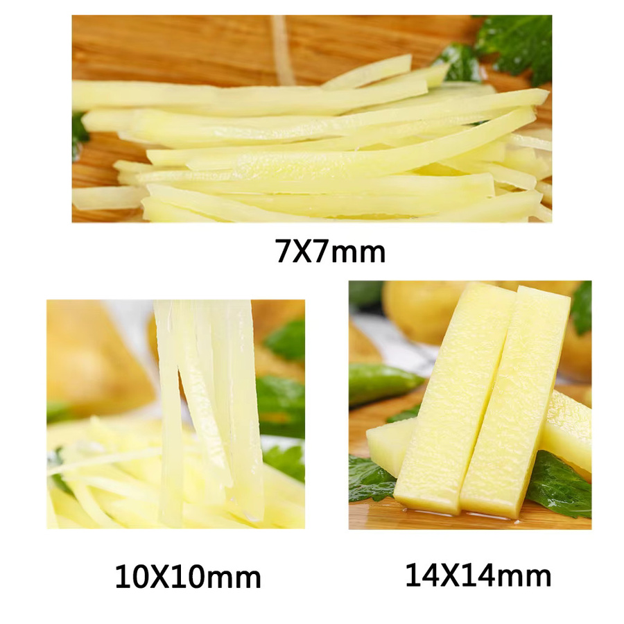 Pommes-Frites-Schneider mit 3 Edelstahlklingen in Silber - Bild 3