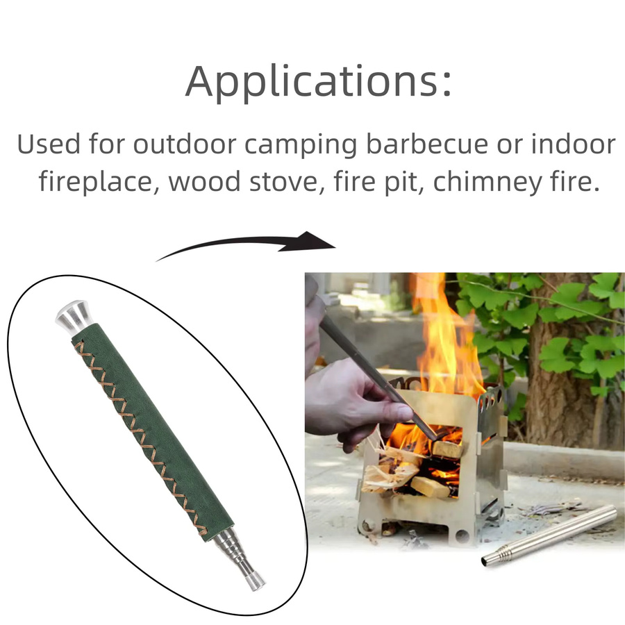 Ruimou Skalierbarer Feuerstab für Outdoor-Camping, Grill, Kamine und Öfen - Bild 2
