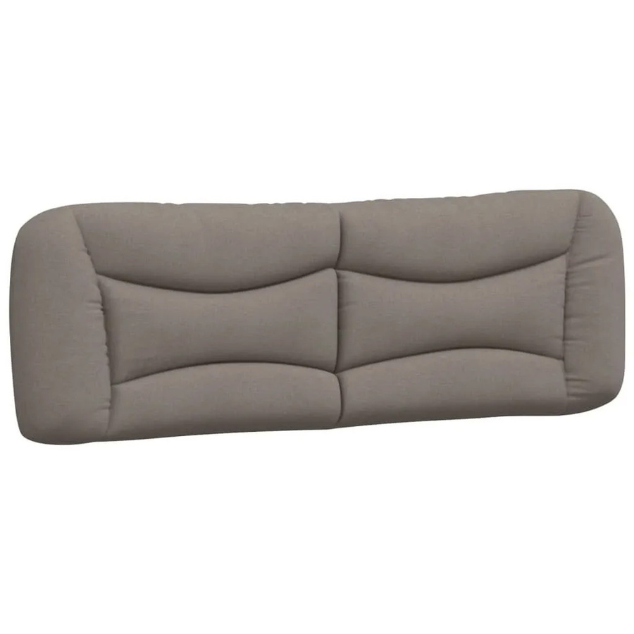 vidaXL Kopfteil-Kissen Hvar in Taupe mit Wellen-Design aus Stoff, Breite: 160 cm, Höhe: 48 cm, Tiefe: 15 cm - Bild 2