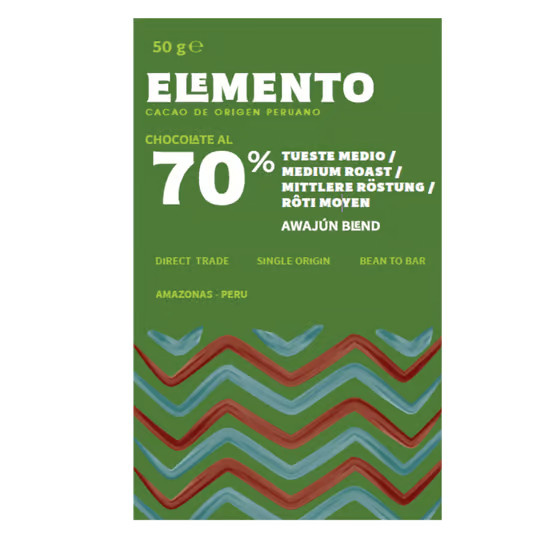 Elemento Amazonas Awajún Schokoladentafel mittel 50 g - Bild 2