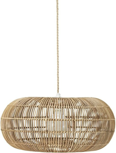 PR Home Zuri Pendelleuchte aus Naturrattan in Beige und Braun mit E27 Fassung - Bild 1