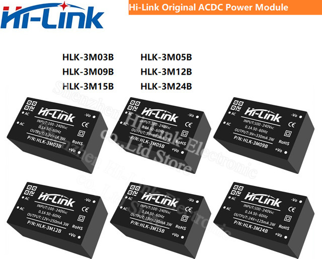 5 Stück bibikoo HLK-PM01 Step-Down-Schaltnetzteilmodul ACDC Mini-Modul 220V zu 5V 3W 0,6A in Schwarz - Bild 1