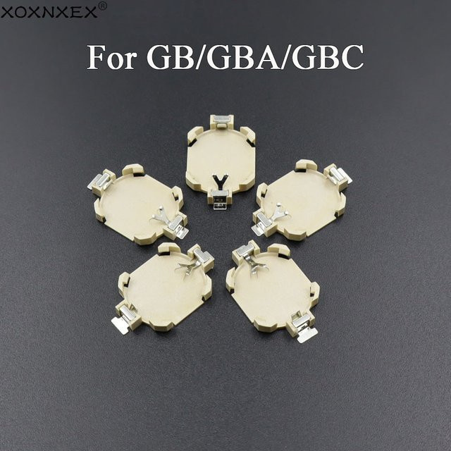 CR1616 Batteriehalter in Beige für Gameboy Advance Color, GBA, GBC und GB als Ersatzteil - Bild 1