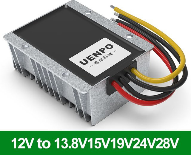 UENPO DC-DC Stromwandler Booster Modul 12V zu 24V/28V/15V/19V in Silber - Bild 1