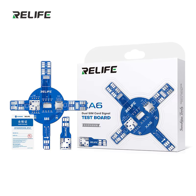 RELIFE XA6 Dual-Karten-Signaltestboard für iP und Android in Blau zur schnellen Lokalisierung von SIM, TF und NM Karten sowie zur Fehlererkennung beim Lesen ohne Demontage - Bild 4