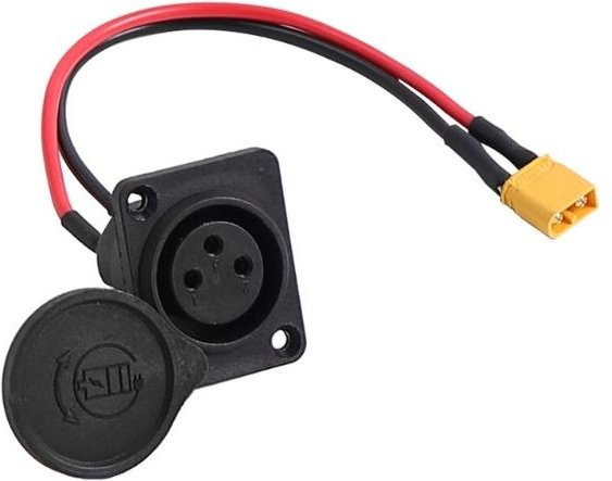 Borobinsky 3Pin Ladeanschluss Ersatzteil für Elektroroller in Schwarz - Bild 1