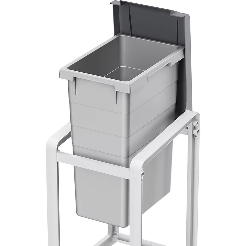 Hailo ProfiLine Öko XL Mülltrenn-System mit Inneneimer, Grau, Kunststoff, B: 35,0 cm, H: 57,0 cm, T: 41,5 cm - Bild 2