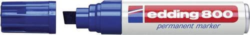 Edding 800 Permanentmarker mit Keilspitze in Blau - Bild 1