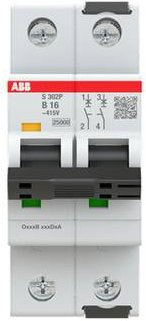 ABB S302P-B16 Leitungsschutzschalter 16A 415V 2CDS382001R0165 - Bild 1