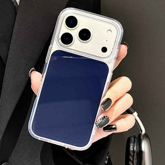 Apple iPhone 17 Air 16 15 Pro Max 17 Pro Max 16 Pro Schutzhülle aus transparentem Kristall-Acryl und TPU in Blau und Transparent - Bild 1