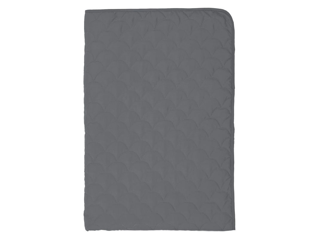 LIVARNO Tagesdecke aus recyceltem Polyester in Grau, B/B: 220 x 240 cm - Bild 3