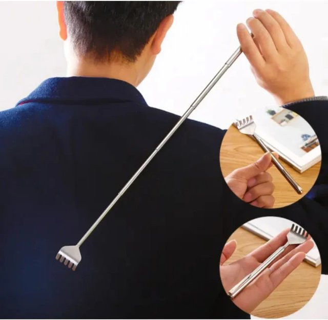 DUTRIEUX Teleskop-Taschen-Kratzmassageset aus Edelstahl - Bild 1