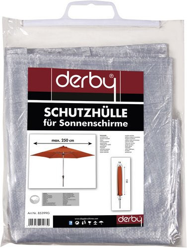 Doppler Schutzhülle für Pendelschirme und Ampelschirme aus Polyester, grau, B/T/H: 300 x 300 x 300 cm - Bild 3