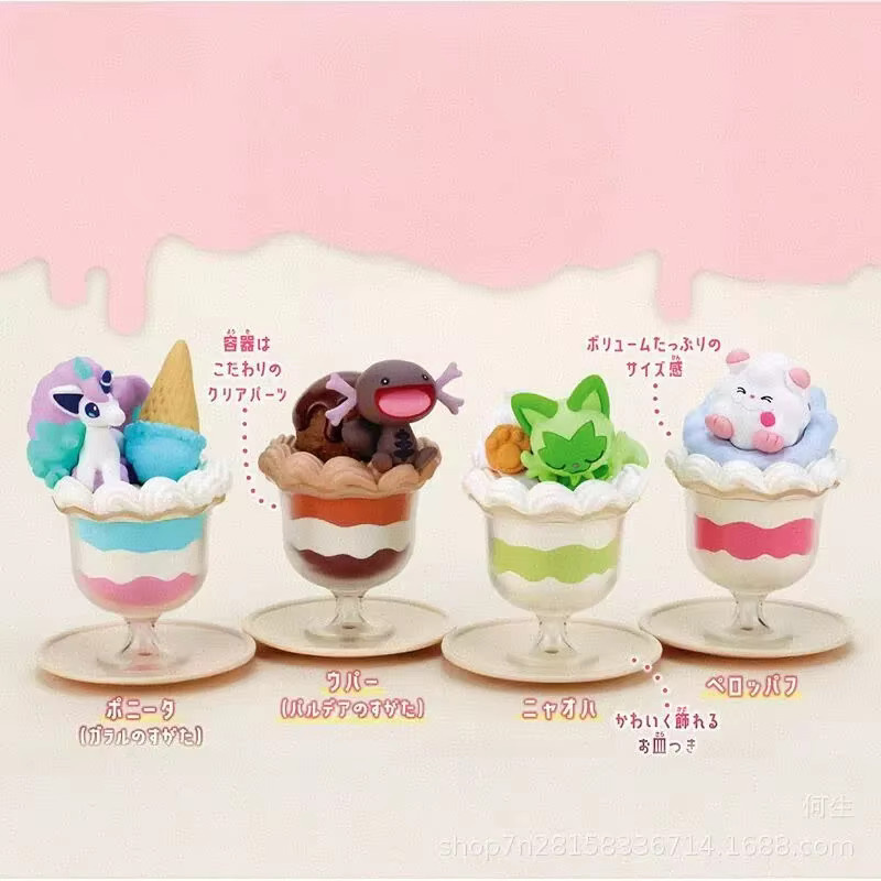 Pokémon Yummy Sweets Macot 5, Eisbecher, Blindbox, Sprigatito-Puppe, ab 6 Jahren - Bild 2