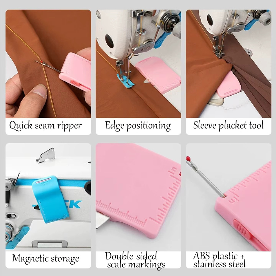 Magnetischer Zauberer-Nähguide 4-in-1 Multifunktions-Nahtstopper mit verstecktem Nahttrenner aus ABS-Kunststoff in Multicolor - Bild 2