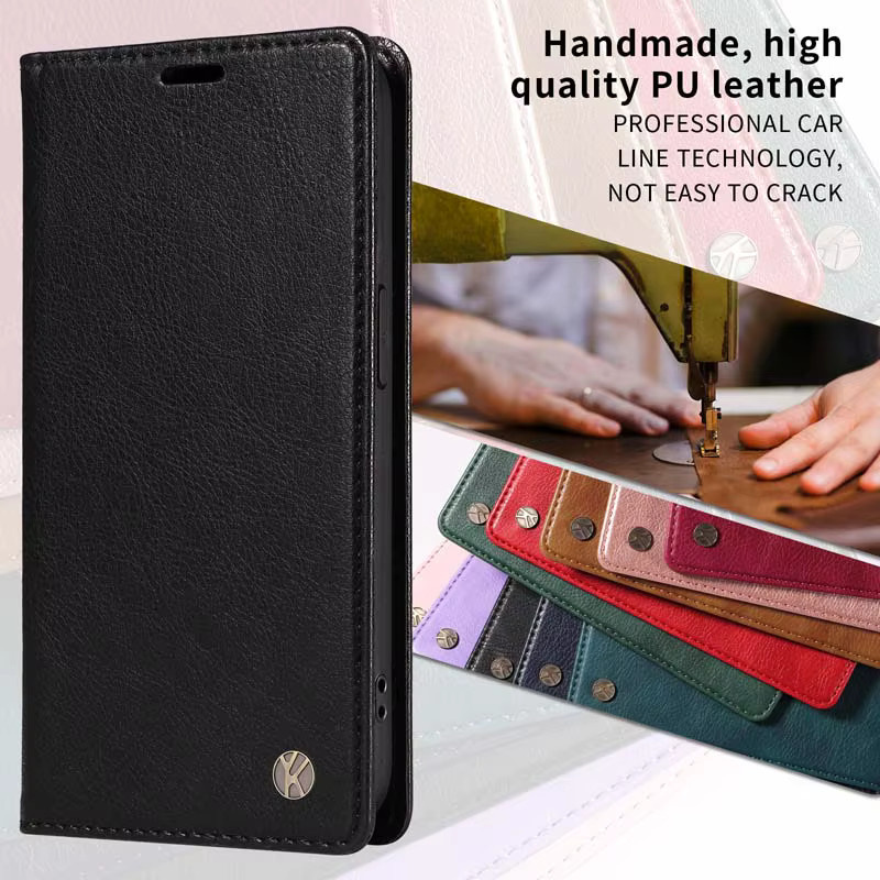 Lederhülle für Xiaomi POCO F5 Pro X5 M5 M5S F4 X4 GT X3 NFC F3 M3 M4 Pro 4G 5G Litchi Magnetische Flip-Wallet-Kartenhülle in Gold - Bild 2