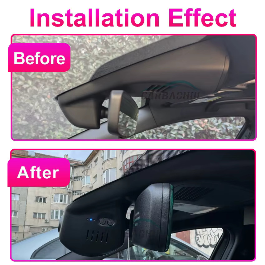 CARBAOHUI 4K Dash Cam Auto-DVR für Mazda CX-30 CX-50 EV, Plug and Play Video Recorder, Schwarz - Bild 2